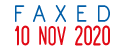 FAXED and Dater Stamp- 3.8mm (0.15") date size