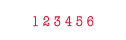 6 Digit, 3mm Manually Change Numbers Stamps