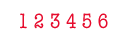 6 Digit, 5mm Manually Change Numbers Stamps
