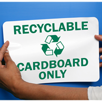 Recyclable Cardboard Signs
