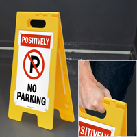 No Parking Plastic Floor Sign
