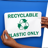 Recycling Signs Label
