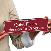 Quiet Please ShowCase Wall Signs