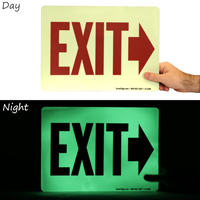 Exit Right Arrow Sign