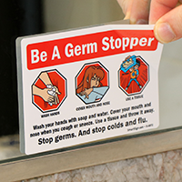 Germ Prevention Restroom Sign