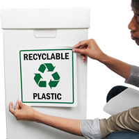 Recycle Graphic Plastic Label 