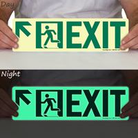 Directional Exit Arrow Up Sign
