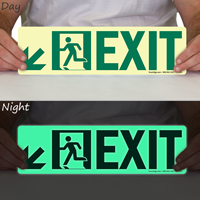 GlowSmart™ Directional Exit Signs, Arrow Down Signs