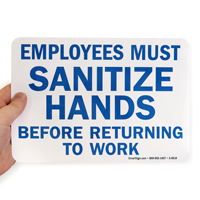 Hand Sanitizing Reminder Sign