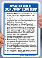 Good Laundry Room Karma Signs