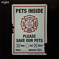 Alert - Please Save Our Pets Sign