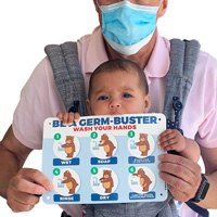 Be a germ buster hand washing sign