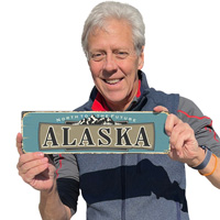 Retro Alaska State Motto Sign
