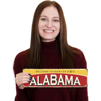 Nostalgic Alabama Greetings Plaque