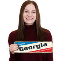 Vintage Georgia Welcome Sign