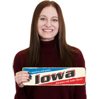 Vintage Iowa Sign