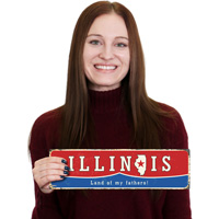 Vintage Illinois state sign