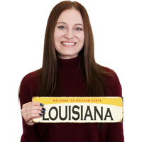 Vintage Louisiana Sign - Welcome to Pelican State