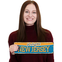 Vintage New Jersey sign Welcome