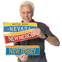 Vintage Nevada sign: Battle Born