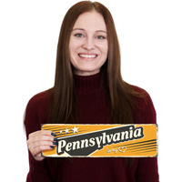 Vintage Pennsylvania sign with "Pennsylvania in My Heart" inscription
