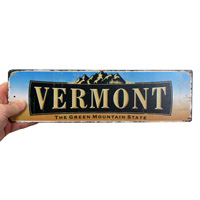 Vermont state vintage street sign
