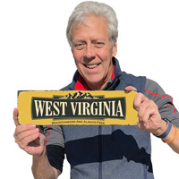 Mountaineers Free Sign: Vintage Style