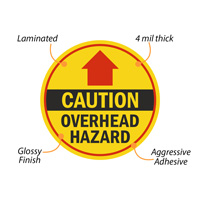 Caution Sign: Overhead Hazard
