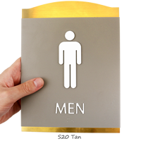 Men Graphic Braille Signs