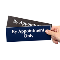 By Appointment Only Engraved Signs