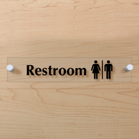 Men and Women Symbol Restroom Sign