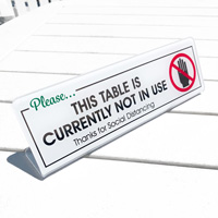 Please This Table Is Currently Not In Use Desk Sign
