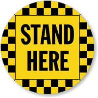 Floor Marking for Safe Standing
