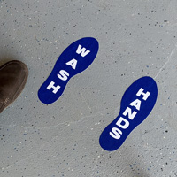 Hygiene Reminder Footprints Marker