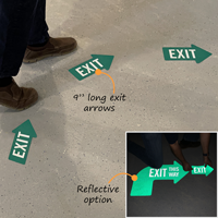 One way directional floor sign