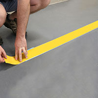 Yellow Solid Tape for Floor Identification