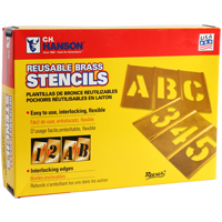 Brass Oversized Gothic Style Stencils Letter