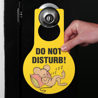 Do Not Disturb Door Hanger Tags