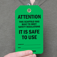 Scaffold Safe To Use Tags