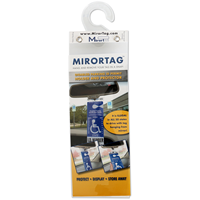 Mirrortag™ Parking Permit Gold Holder