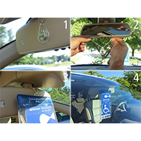 Magnetic Plastic Parking Placard Protector