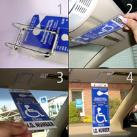 Visor Tag Vertical Holder