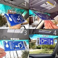 Visor Tag Horizontal Holder