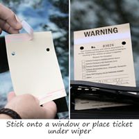 Parking Warning Perforated Ticket