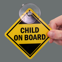 Child On-Board Car Hang Tags and Label