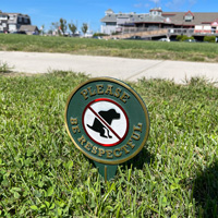 Be Responsible: No Dog Poop Warning