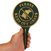 Keep Off Grass Lawn Stake Sign