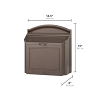 Mailbox for wall