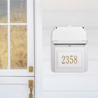 Customized mailbox number sign