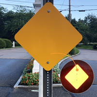Reflective Large yellow  reflector